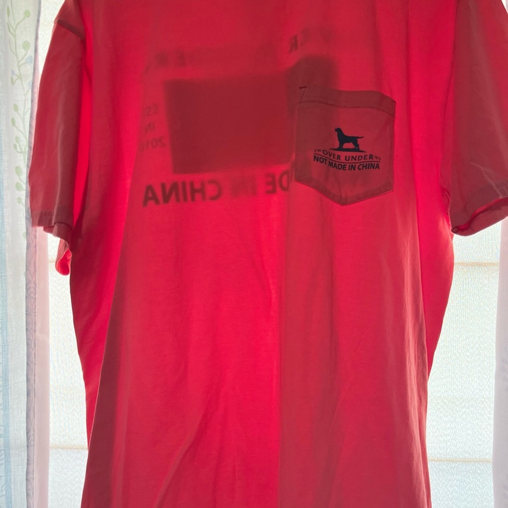 Over Under Flag Red Men's Shirt L